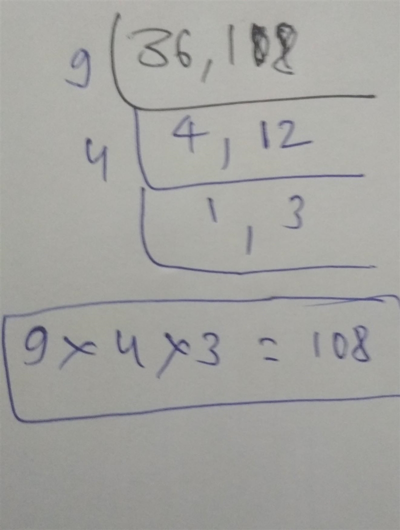 What is the LCM of 36 and 108?-example-1