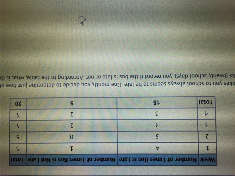 The bus that takes you to school always seems to be late one month you decide to determine-example-1