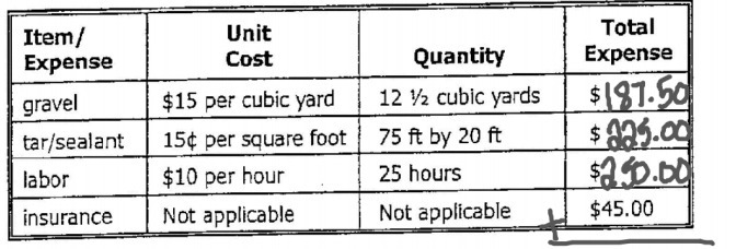 You just finished paving a rectangular driveway measuring 75 feet by 20 feet. You-example-1