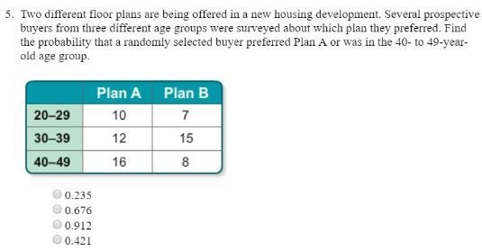 Two different floor plans are being offered in a new housing development. Several-example-1