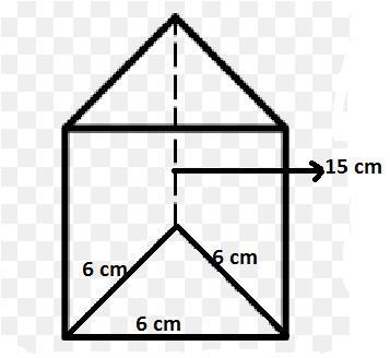 A container is shaped like a triangle prism. Each base of container is an equilateral-example-1