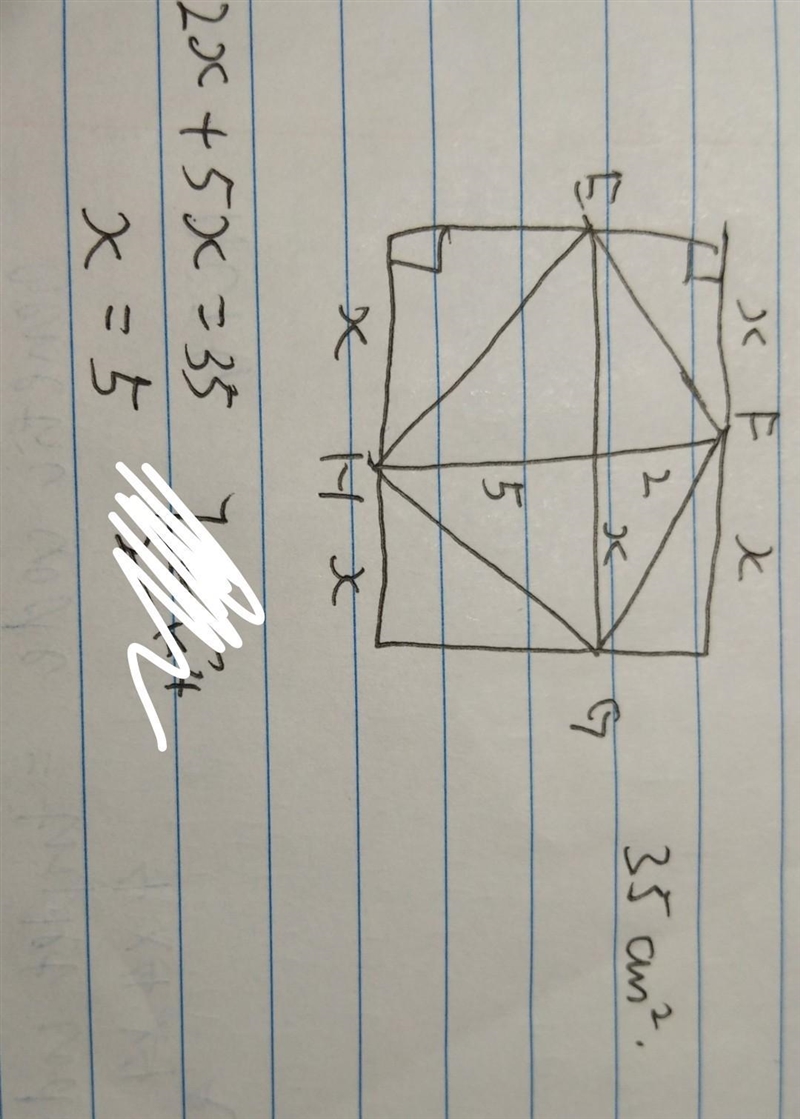 What is the value of x in kite EFGH-example-1