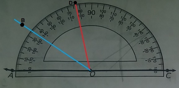 DRAW A RAY TO COMPLETE AOB WITH A MEASURE OF 35?-example-3