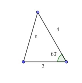 Suppose a triangle has 2 sides of length 3 and 4 and that the angle between these-example-1