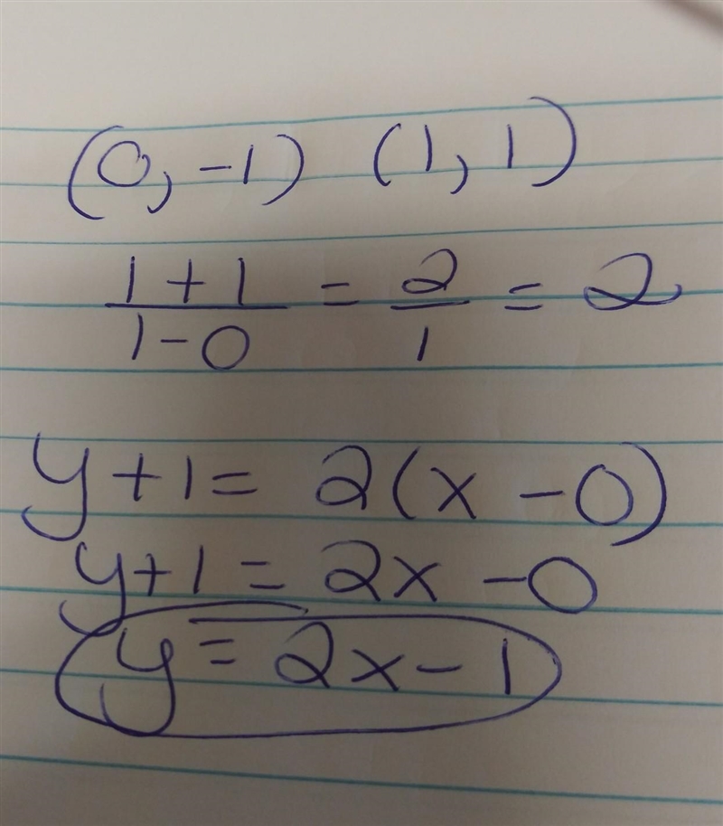 Complete the equation describing how x and y are related. Please Help!!-example-1