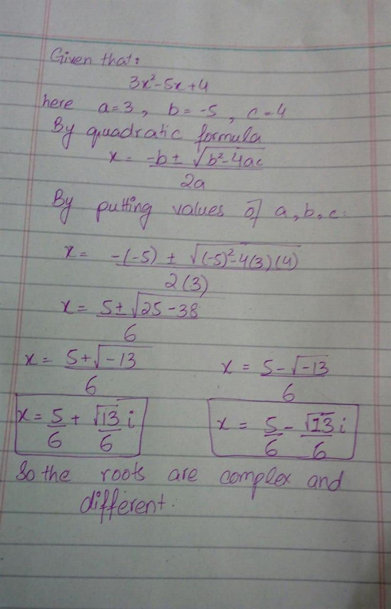 Use the quadratic formula to find the solutions to the quadratic equation below. 3x-example-1