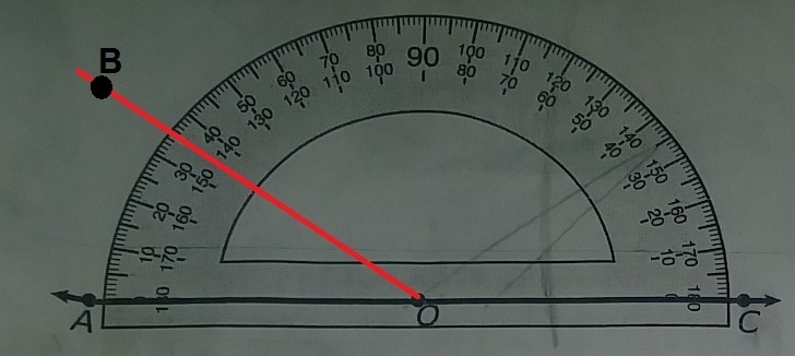 DRAW A RAY TO COMPLETE AOB WITH A MEASURE OF 35?-example-1