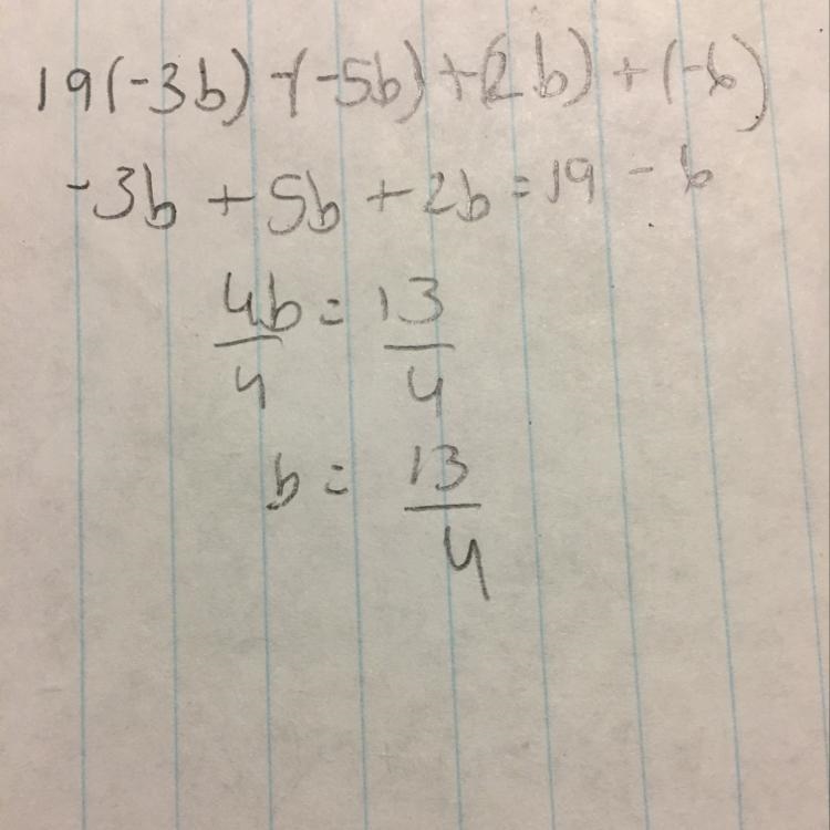 2) [19] (-3b)- (-5b)+ (+2b)+ (-6)-example-1