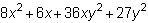 What is the product? (-2x- 9y2 )(-4x-3)-example-1