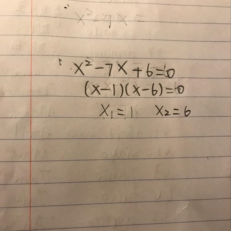 Which choices are solutions to the following equation? Check all that apply. x^2 - 7x-example-1