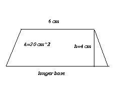 The area of a trapezoid is 30 square centimeters. The height is 4 centimeters. The-example-1