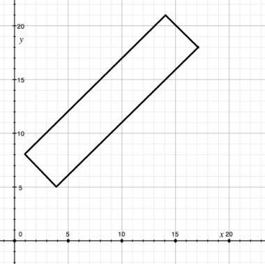 Determine the coordinates of the vertices of the rectangle to compute the area of-example-1