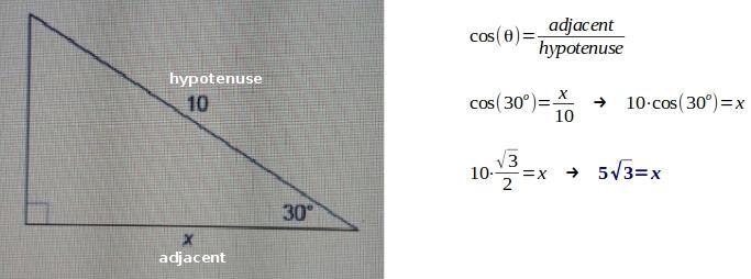 HELP!! what is the value of x in this figure? 5 5 √(2) 5 √(3) (10 √(3) )/(3) ​-example-1