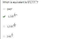 Which is equivalent to 5√1,215^x-example-1