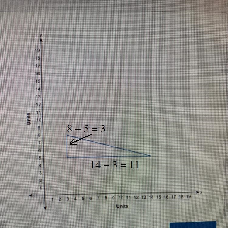 What is the area of the triangle in this coordinate-example-1