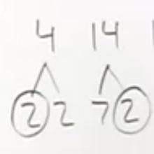 What is the least common multiple of 14 and 4-example-1