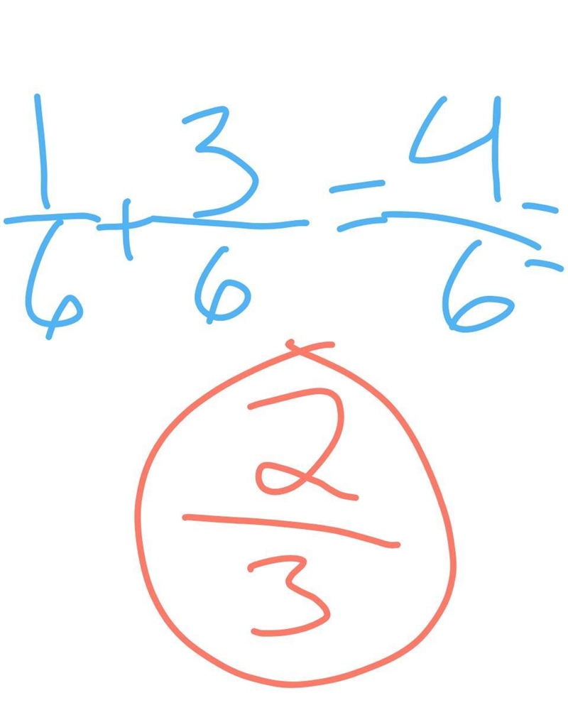 Find the sum or difference. Write your answer in simplest form. 1/6 + 1/2-example-2