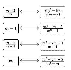 Drag the tiles to the correct boxes to complete the pairs. Match each rational expression-example-1