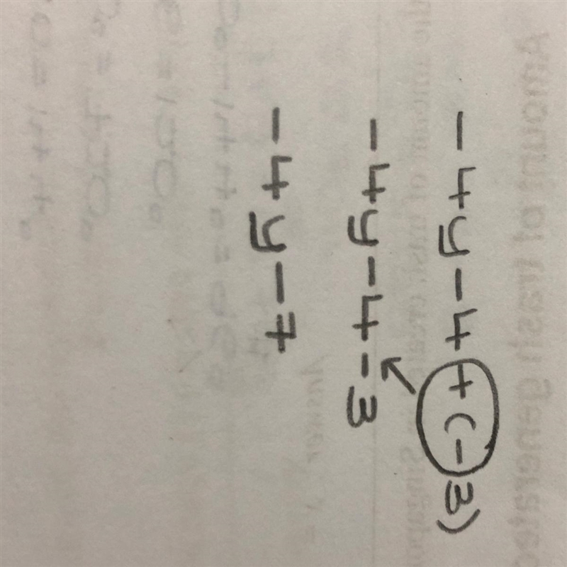 -4y-4+(-3) what is my answer?-example-1