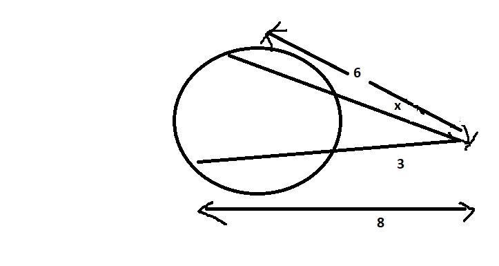 Find the value of x rounded to the nearest tenth the answers are 4,3.8,2.7,2.9-example-1