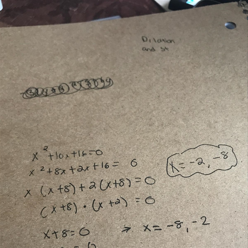 Rewrite the equation by completing the square x^2+10x+16=0-example-1