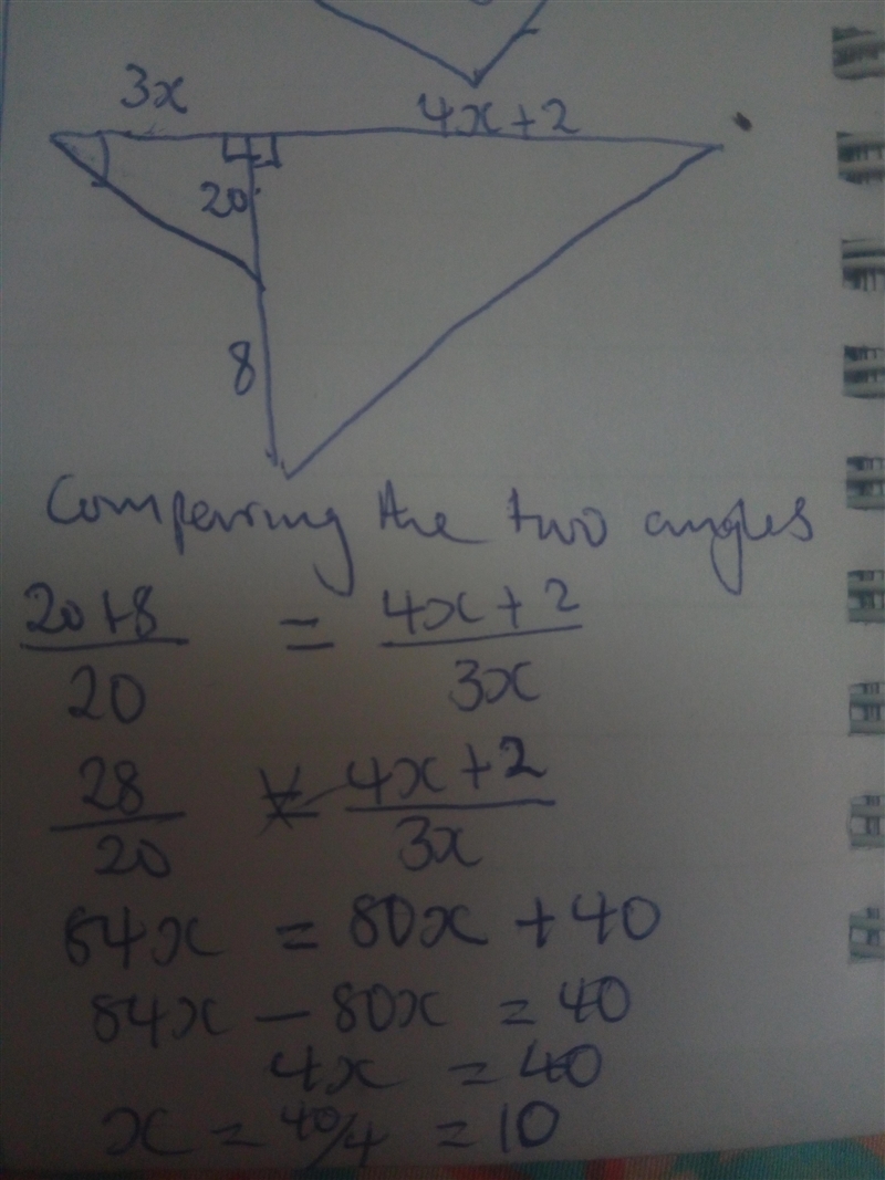 What is the value of x-example-1