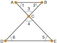 Pls helps fast!! The figure shows two parallel lines AB and DE cut by the transversals-example-1