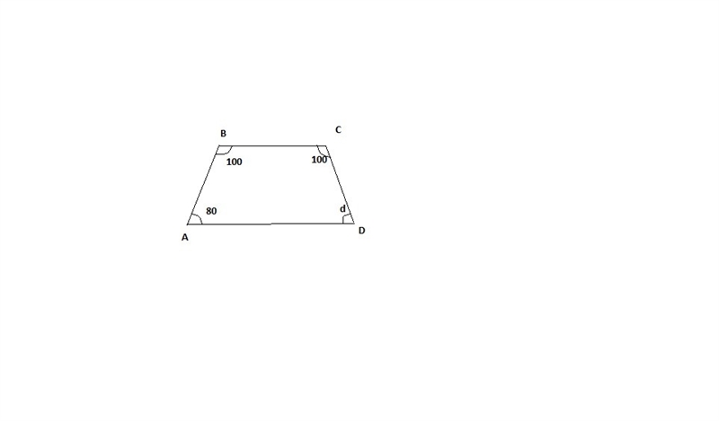 the sum of the measures of the angles of a trapezoid is 360. find the missing measure-example-1