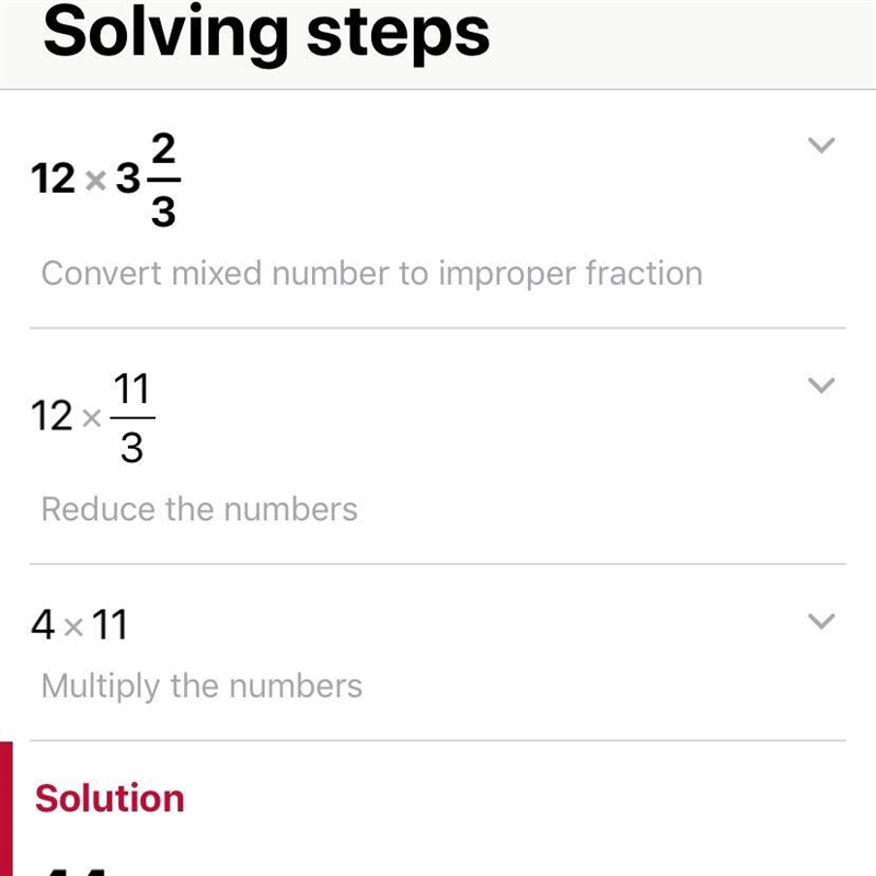 What is equivalent to 12(3 2/3)-example-1