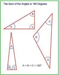 The sum of the measures of a triangle is 180. The sum of the measures of the second-example-1