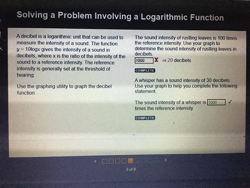 A decibel is a logarithmic unit that can be used to measure the intensity of a sound-example-1