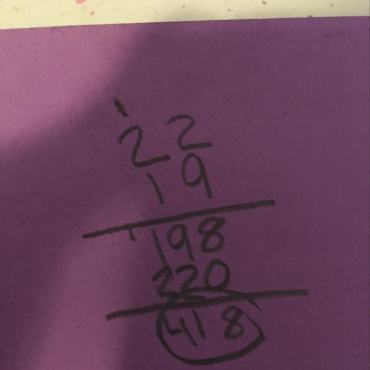 Find the value of n. 22n=418-example-1