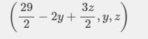 Solve using row operations: 3x – 2y + 5z = - 17 2x + 4y - 3z = 29 5x - 6y - 72 = 7-example-1