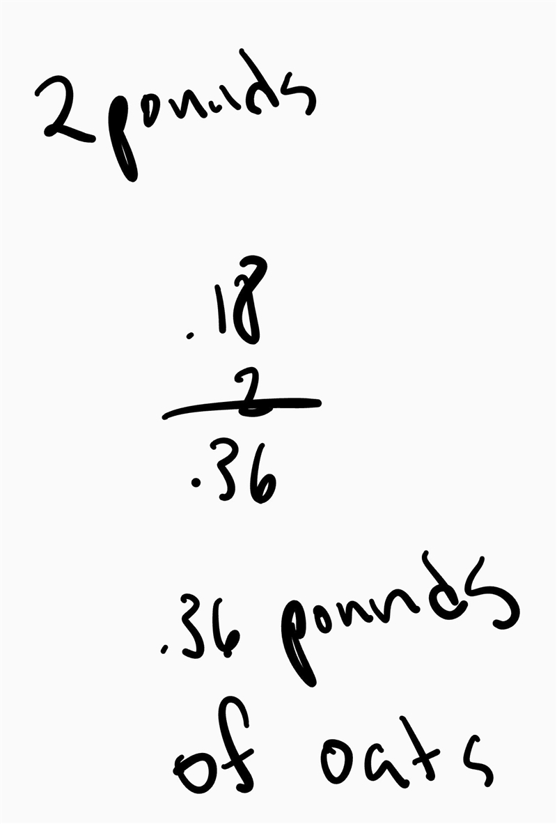 A bag of trail mix weighs 2lbs. By weight, 18% is oats. Write a percent proportion-example-1