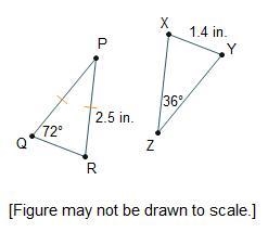 What is the perimeter of AYXZ? 3.5 in. 5.3 in. 6.4 in. 7.8 in.-example-1