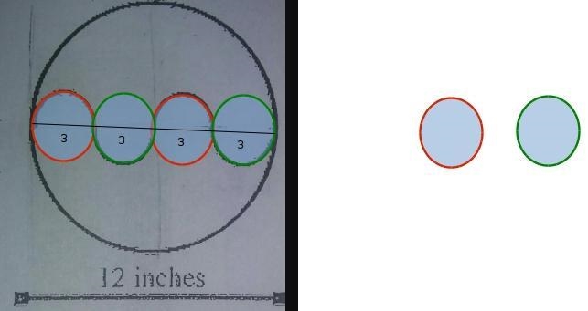 I was supposed to determine the length of the winding path through the circle. my-example-1