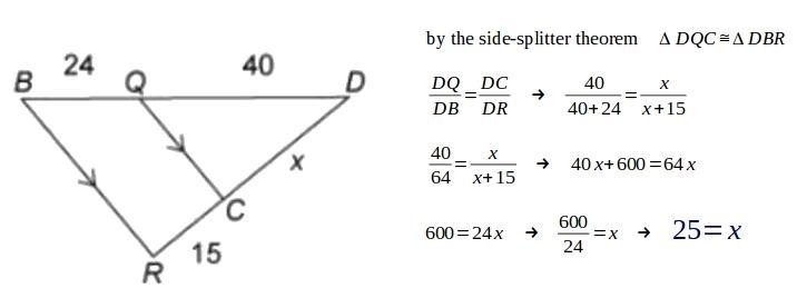 What is the value of x? Enter your answer in the box. units-example-1