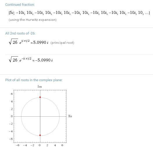 What is the complex number V-36 + 10?-example-2