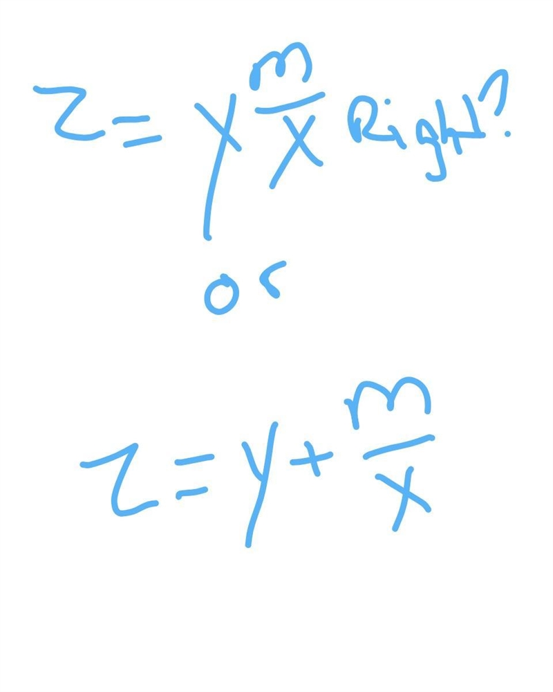 6) z = y h , solve for x у-example-1