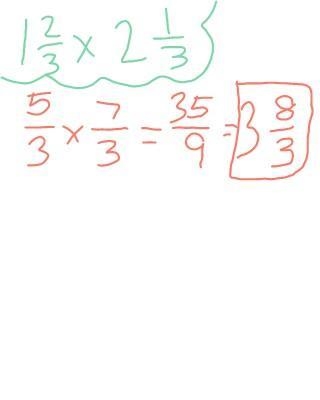 1 2/3 x 2 1/3= use the grid-example-1