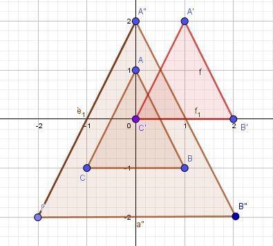 Please help! Triangle ABC is translated by the rule (x + 1, y + 1) and then dilated-example-1