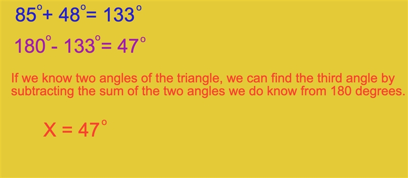 Find the value of x in the triangle-example-1