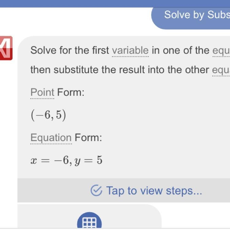 What is the solution to the following system of equations? 2x + 3y = 3 -3x - 2y = 8​-example-1