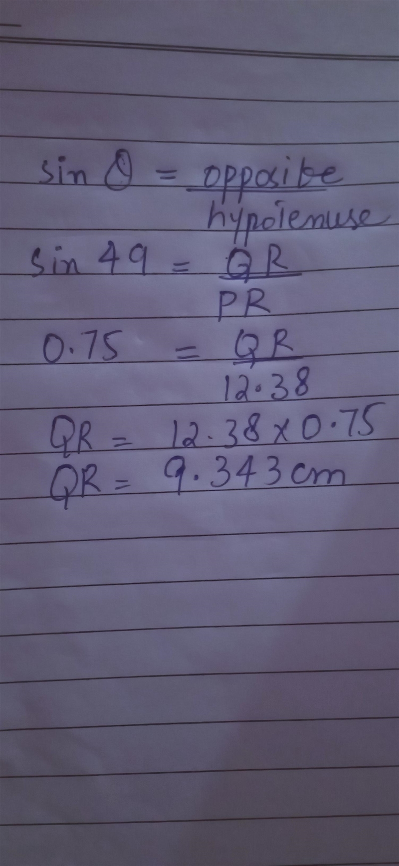 What is the measure of QR to the nearest hundredth of a centimeter?-example-1