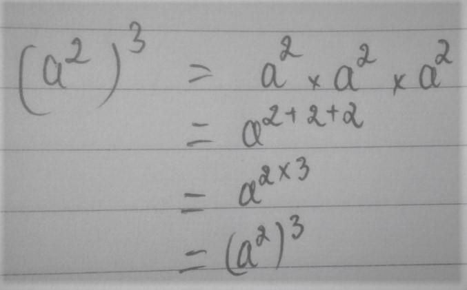 Explain why (a^2)^3=a^6​-example-1