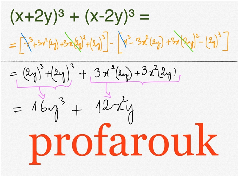 I quickly need the answer. simplify (x + 2y)³ - (x - 2y)³​-example-1