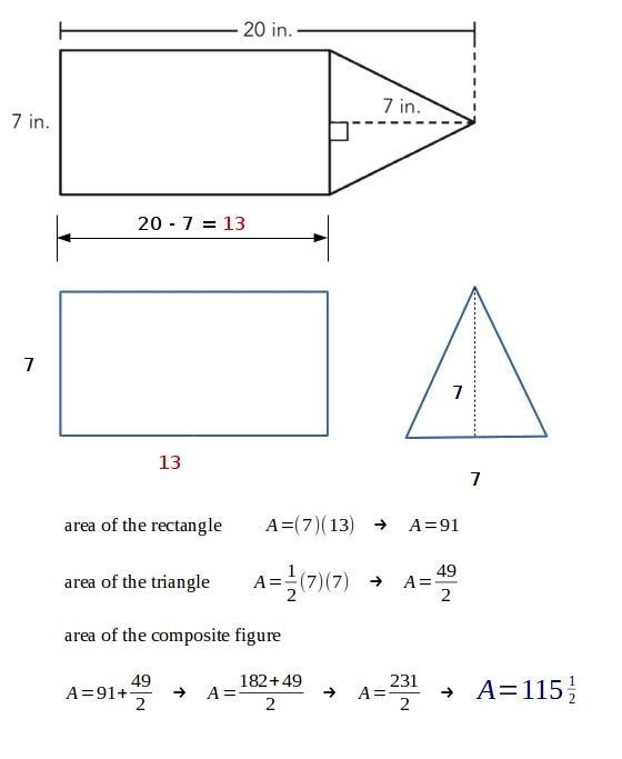 Calculate the area of the composite figure.-example-1