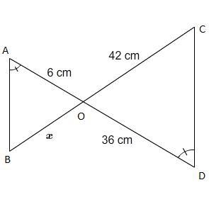 What is the value of x? Enter your answer in the box. x = cm-example-1