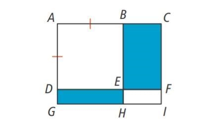 the area of ABED is 49 square units. Given the AG=9. and AC=10 units whay fraction-example-1