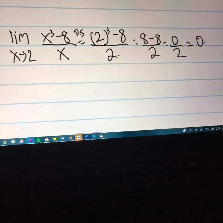 Lim (x^3-8)/(x) x-2 ​-example-1